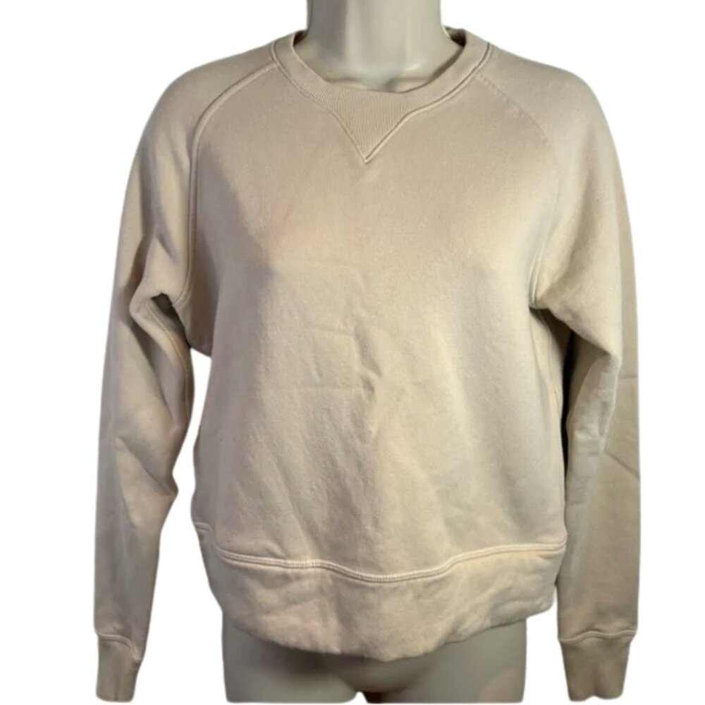 Public Rec Luxe Fleece Crewneck Ivory (XS) NWT